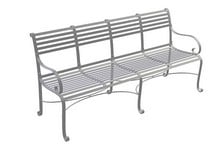 Southwold Garden Bench 4 Seater (with back)