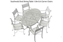 Southwold Oval Dining Table Sets 1.8m
