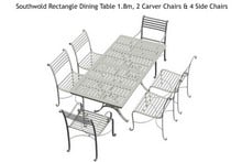 Southwold Rectangle Dining Table Sets 1.8m