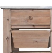 Aldsworth 8 Drawer Storage Unit Zinc Top Harrod Horticultural