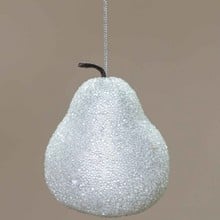Apple & Pear Silver Tree Decorations by Sia