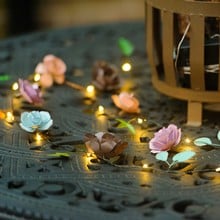 Automatic LED String Lights Rose Design