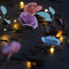 Automatic LED String Lights Rose Design Automatic LED String Lights Rose Design