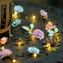 Automatic LED String Lights Rose Design Automatic LED String Lights Rose Design