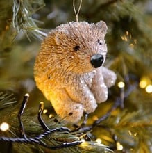 Bristle Bear Tree Decorations (set of 2) by Gisela Graham