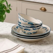 Celia Dinner Plate - Denim Blue