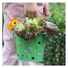 Children's Green Patterned Bucket