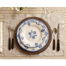 Classic Hemstitch Linen Placement - Natural