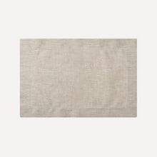 Classic Hemstitch Linen Placement - Natural