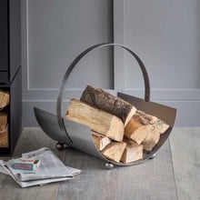 Contemporary Steel Log Carrier
