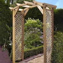 Dalton Wooden Curved Garden Arch Dalton Wooden Curved Garden Arch