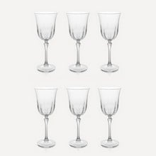 Daphne Optic Crystal Red Wine Glasses - Set of 6