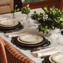 Elouise Dessert Plate - Green