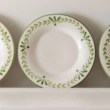 Elouise Dessert Plate - Green