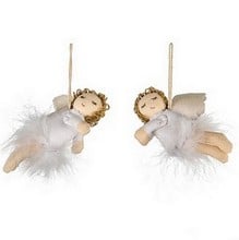 Felt Flying Angels Tree Decorations - Set of 2 - by Sia