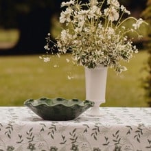 Flora Ceramic Urn Vase - White