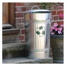 Galvanised Recycling Bin