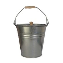 Galvanised Steel Bucket with Lid