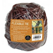 Garland 40m Flexible Tie 3mm (Brown)