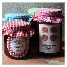 Gingham Jar Covers Gingham Jar Covers