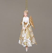 Gold Angel Tree Decorations (Set of 3) by Gisela Graham