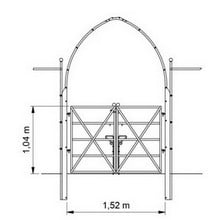 Gothic Arch with Gate and Fence - Bespoke Design