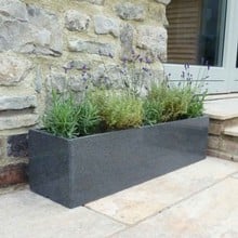 Granite Window Box Planters (Set of 2)