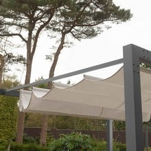 Harrod Contemporary Pergola with Retractable Awning