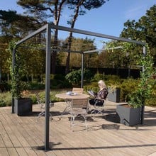 Harrod Modern Pergola Wire Grid Roof