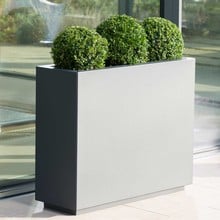 Harrod Rectangle Metal Planters - Anthracite Grey