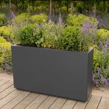 Harrod Rectangle Metal Planters - Anthracite Grey