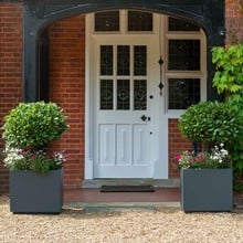 Harrod Square Metal Planters - Anthracite Grey