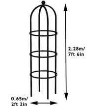 Harrod Steel Grand Round Obelisk - Matt Black