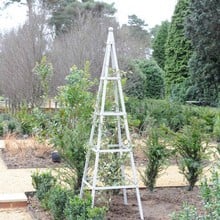 Harrod Steel Pyramid Obelisks - Silk Grey