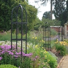 Harrod Steel Round Obelisks - Matt Black