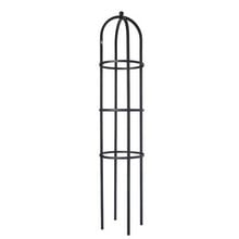 Harrod Steel Round Obelisks - Matt Black