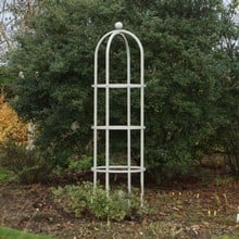 Harrod Steel Round Obelisks - Silk Grey