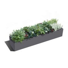 Harrod Trough Metal Planters - Anthracite Grey