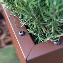 Harrod Trough Metal Planters - Corten Effect