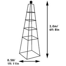 Harrod Vintage Pyramid Wire Obelisks