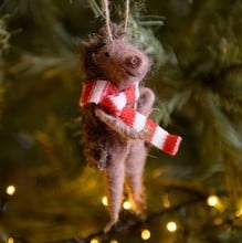 Hedgehog Christmas Tree Decorations (set of 2)