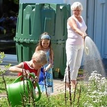 Herkules 1600ltr Rainwater Harvesting Tank with Aqua Quick Tap Set