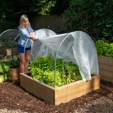 Hoops & Mesh Covers for Wooden Raised Beds