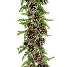 Iced Pine Cone Garland by Floral Silk
