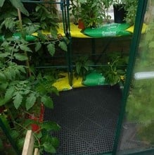 Interlocking Black Plastic Tiles