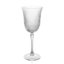 Julia Twisted Cut Crystal Red Wine Glasses - Set of 6