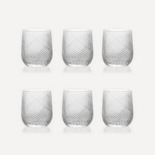 Julia Twisted Cut Crystal Tumblers - Set of 6
