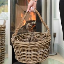 Kindling Basket with Rope Handle