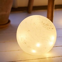 Large Frosted Glass LED Orbs with multi function timer