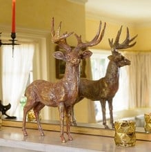 Large Golden Stag by Gisela Graham Large Golden Stag by Gisela Graham